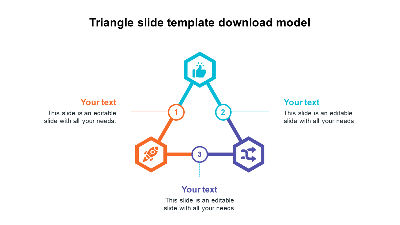 Captivating Triangle Slide Template Download Model